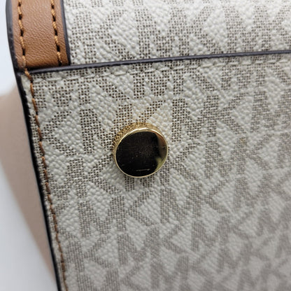【中古品】【レディース】 Michael Kors マイケルコース CHANTAL MK TOTE BAG 30F2G7CT3B シャンタル シグネチャー トートバッグ カバン 鞄 188-260731-ay-02-izu カラー：ベージュ×ブラウン 万代Net店