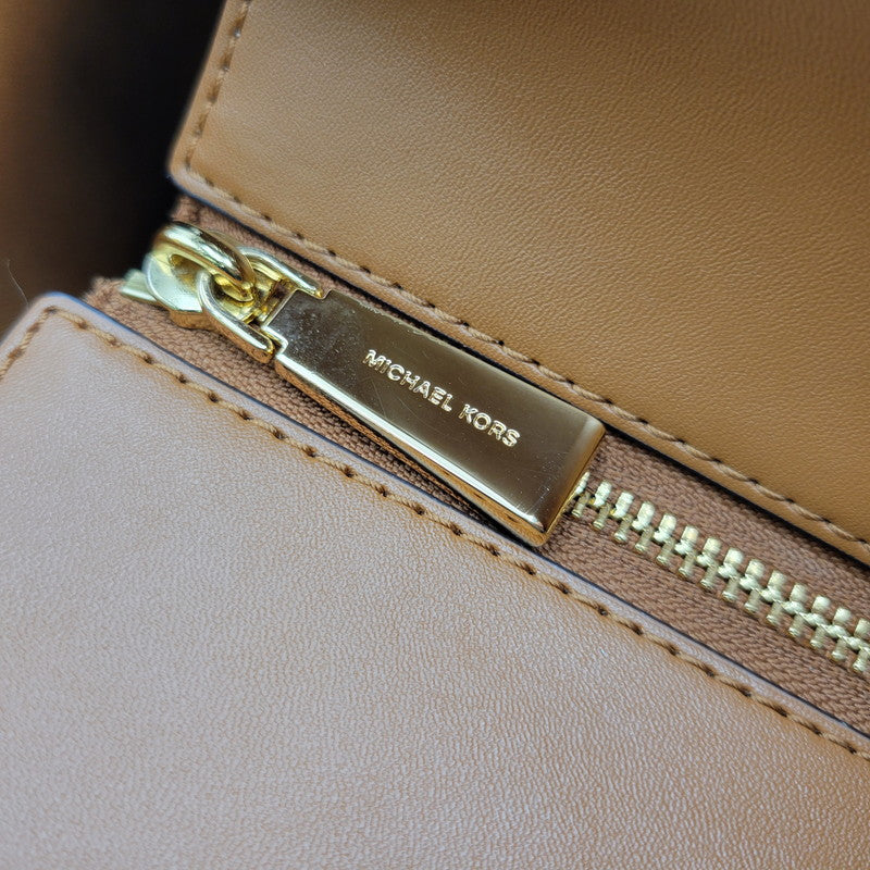 【中古品】【レディース】 Michael Kors マイケルコース CHANTAL MK TOTE BAG 30F2G7CT3B シャンタル シグネチャー トートバッグ カバン 鞄 188-260731-ay-02-izu カラー：ベージュ×ブラウン 万代Net店