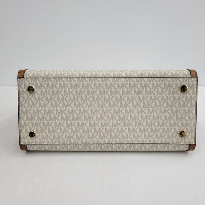 【中古品】【レディース】 Michael Kors マイケルコース CHANTAL MK TOTE BAG 30F2G7CT3B シャンタル シグネチャー トートバッグ カバン 鞄 188-260731-ay-02-izu カラー：ベージュ×ブラウン 万代Net店