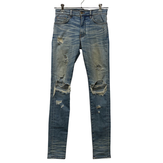 【中古品】【メンズ】 AMIRI アミリ MBTHR-DES 国内正規 THRASHER JEAN スラッシャー ジーンズ パンツ ボトムス ズボン 152-260728-cs-03-izu サイズ：29 カラー：ライトインディゴ 万代Net店