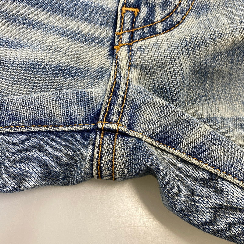 【中古品】【メンズ】 AMIRI アミリ MBTHR-DES 国内正規 THRASHER JEAN スラッシャー ジーンズ パンツ ボトムス ズボン 153-260728-cs-03-izu サイズ：29 カラー：ライトインディゴ 万代Net店