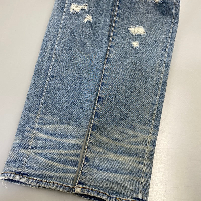 【中古品】【メンズ】 AMIRI アミリ MBTHR-DES 国内正規 THRASHER JEAN スラッシャー ジーンズ パンツ ボトムス ズボン 153-260728-cs-03-izu サイズ：29 カラー：ライトインディゴ 万代Net店