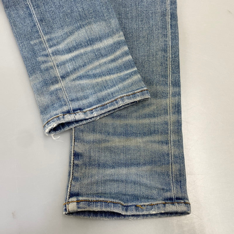 【中古品】【メンズ】 AMIRI アミリ MBTHR-DES 国内正規 THRASHER JEAN スラッシャー ジーンズ パンツ ボトムス ズボン 153-260728-cs-03-izu サイズ：29 カラー：ライトインディゴ 万代Net店