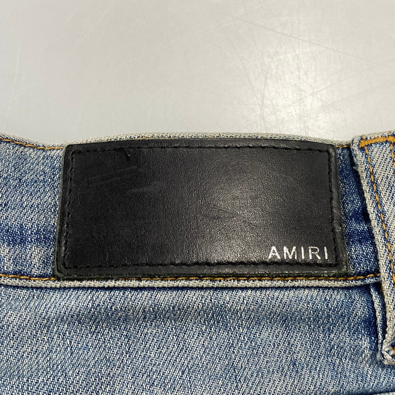 【中古品】【メンズ】 AMIRI アミリ MBTHR-DES 国内正規 THRASHER JEAN スラッシャー ジーンズ パンツ ボトムス ズボン 153-260728-cs-03-izu サイズ：29 カラー：ライトインディゴ 万代Net店