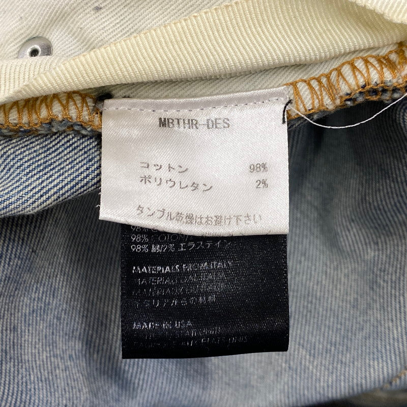 【中古品】【メンズ】 AMIRI アミリ MBTHR-DES 国内正規 THRASHER JEAN スラッシャー ジーンズ パンツ ボトムス ズボン 153-260728-cs-03-izu サイズ：29 カラー：ライトインディゴ 万代Net店