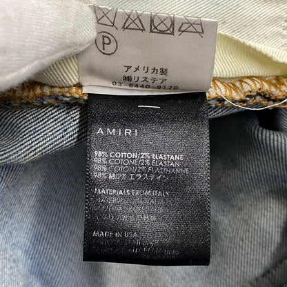 【中古品】【メンズ】 AMIRI アミリ MBTHR-DES 国内正規 THRASHER JEAN スラッシャー ジーンズ パンツ ボトムス ズボン 153-260728-cs-03-izu サイズ：29 カラー：ライトインディゴ 万代Net店