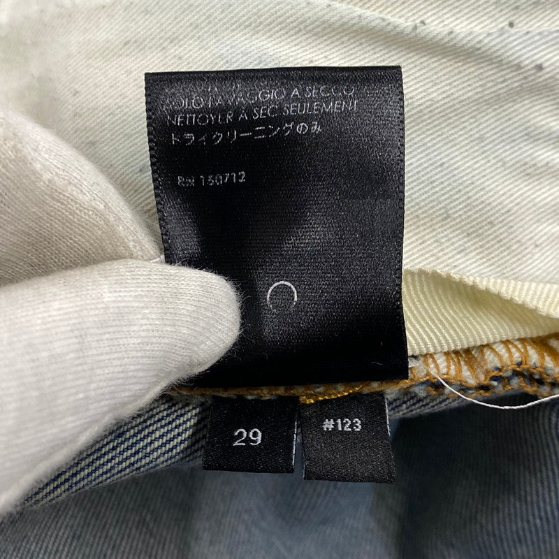 【中古品】【メンズ】 AMIRI アミリ MBTHR-DES 国内正規 THRASHER JEAN スラッシャー ジーンズ パンツ ボトムス ズボン 153-260728-cs-03-izu サイズ：29 カラー：ライトインディゴ 万代Net店