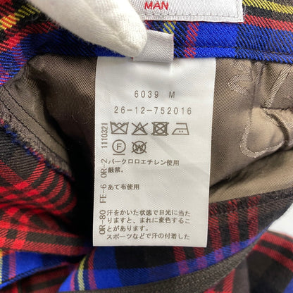 【中古品】【メンズ】 VIVIENNE WESTWOOD MAN ヴィヴィアンウエストウッド マン 26-12-752016 TARTAN CHECK WOOL PANTS タータン チェック ウール パンツ ボトムス ズボン 152-260728-cs-05-izu サイズ：44 カラー：マルチ 万代Net店