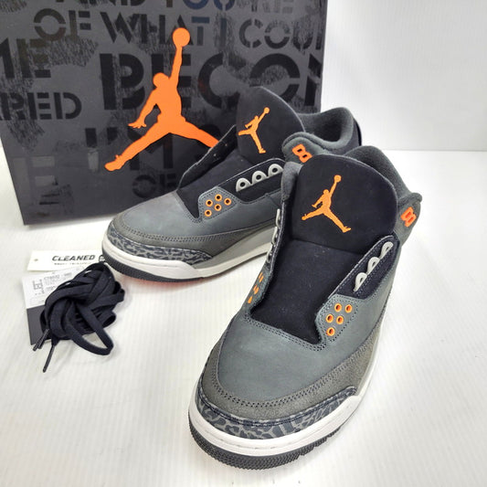 【中古品】【メンズ】 NIKE ナイキ AIR JORDAN 3 RETRO CT8532-080 エア ジョーダン 3 レトロ スニーカー 靴 160-260729-as-17-izu サイズ：26.5cm カラー：NIGHT STADIUM/TOTAL ORANGE 万代Net店