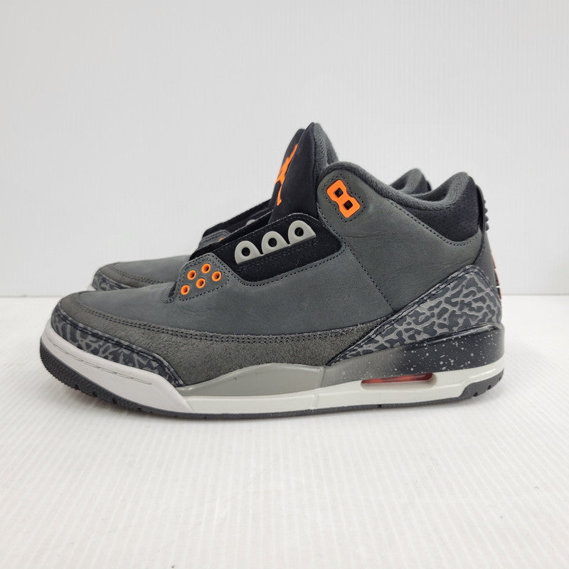【中古品】【メンズ】 NIKE ナイキ AIR JORDAN 3 RETRO CT8532-080 エア ジョーダン 3 レトロ スニーカー 靴 160-260729-as-17-izu サイズ：26.5cm カラー：NIGHT STADIUM/TOTAL ORANGE 万代Net店