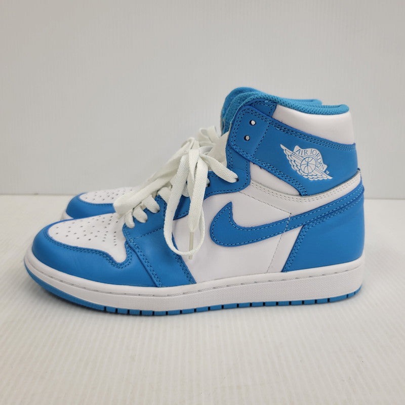 【中古品】【メンズ】 NIKE ナイキ AIR JORDAN 1 RETRO HIGH OG 555088-117 エアジョーダン 1 レトロ ハイ OG スニーカー 靴 160-260729-as-18-izu サイズ：26.5cm カラー：WHITE/DARK POWDER BLUE 万代Net店