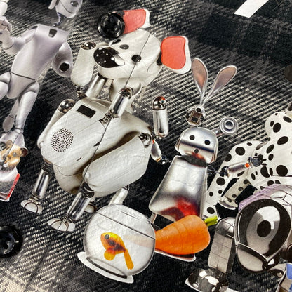 【中古品】【メンズ】 DOUBLET ダブレット × PZ TODAY 24SS53SH144 PET ROBOT SHIRT ペット ロボット シャツ トップス 140-260729-kh-07-izu サイズ：M カラー：ブラック系 万代Net店