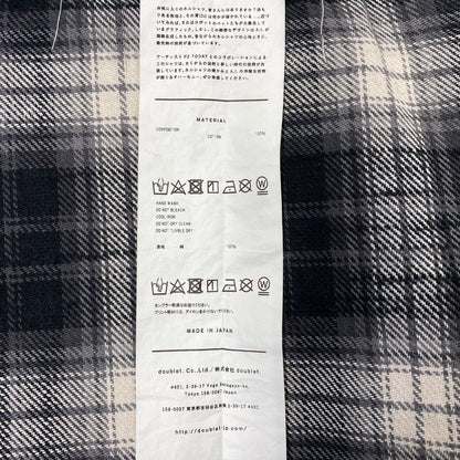 【中古品】【メンズ】 DOUBLET ダブレット × PZ TODAY 24SS53SH144 PET ROBOT SHIRT ペット ロボット シャツ トップス 140-260729-kh-07-izu サイズ：M カラー：ブラック系 万代Net店