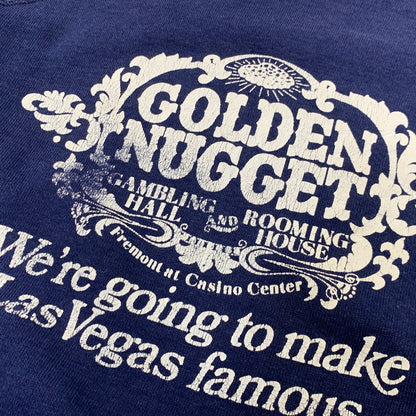 【現状渡し品】【メンズ】 VINTAGE ビンテージ GOLDEN NUGGET RAGLAN SLEEVE SWEATSHIRT ラグラン スリーブ スウェット 長袖 トップス 146-260731-ay-05-izu カラー：ネイビー 万代Net店