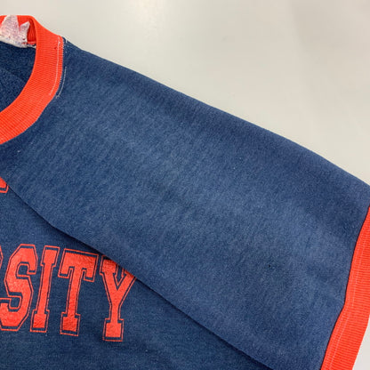 【現状渡し品】【メンズ】 VINTAGE STANFORD UNIVERSITY RAGLAN SLEEVE RINGER SS SWEATSHIRT ラグラン スリーブ リンガー ショートスリーブ スウェットシャツ 146-260730-kh-02-izu カラー：ネイビー×レッド 万代Net店