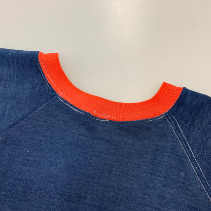【現状渡し品】【メンズ】 VINTAGE STANFORD UNIVERSITY RAGLAN SLEEVE RINGER SS SWEATSHIRT ラグラン スリーブ リンガー ショートスリーブ スウェットシャツ 146-260730-kh-02-izu カラー：ネイビー×レッド 万代Net店