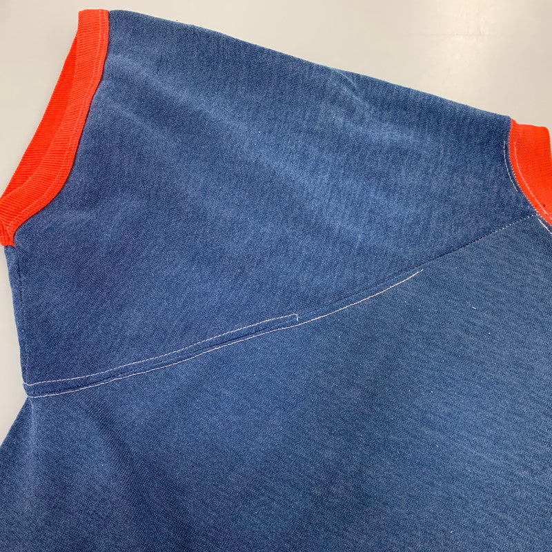【現状渡し品】【メンズ】 VINTAGE STANFORD UNIVERSITY RAGLAN SLEEVE RINGER SS SWEATSHIRT ラグラン スリーブ リンガー ショートスリーブ スウェットシャツ 146-260730-kh-02-izu カラー：ネイビー×レッド 万代Net店