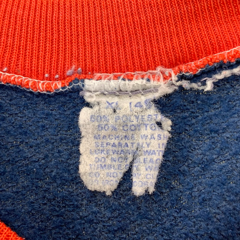 【現状渡し品】【メンズ】 VINTAGE STANFORD UNIVERSITY RAGLAN SLEEVE RINGER SS SWEATSHIRT ラグラン スリーブ リンガー ショートスリーブ スウェットシャツ 146-260730-kh-02-izu カラー：ネイビー×レッド 万代Net店