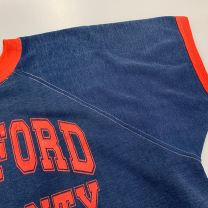 【現状渡し品】【メンズ】 VINTAGE STANFORD UNIVERSITY RAGLAN SLEEVE RINGER SS SWEATSHIRT ラグラン スリーブ リンガー ショートスリーブ スウェットシャツ 146-260730-kh-02-izu カラー：ネイビー×レッド 万代Net店