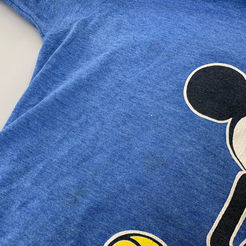 【現状渡し品】【メンズ】 VELVA SHEEN ベルバシーン USA製 CALIFORNIA MICKEY PRINT SS TEE ミッキー プリント ショートスリーブ Tシャツ トップス 146-260730-kh-01-izu サイズ：M カラー：ブルー 万代Net店