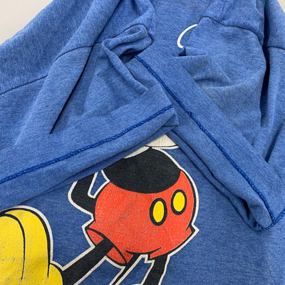 【現状渡し品】【メンズ】 VELVA SHEEN ベルバシーン USA製 CALIFORNIA MICKEY PRINT SS TEE ミッキー プリント ショートスリーブ Tシャツ トップス 146-260730-kh-01-izu サイズ：M カラー：ブルー 万代Net店