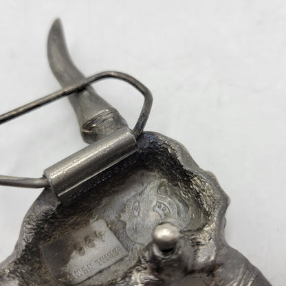 【中古品】【メンズ/レディース】 THE GREAT AMERICAN BUCKLE COMPANY グレートアメリカンバックル 496 c1980 BUFFALO SKULL BUCKLE バッファロースカル バックル USA製 208-260802-as-10-izu カラー：シルバー 万代Net店