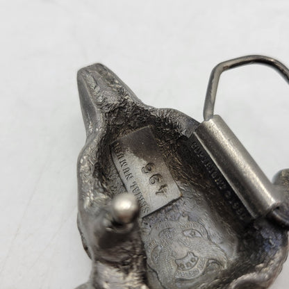 【中古品】【メンズ/レディース】 THE GREAT AMERICAN BUCKLE COMPANY グレートアメリカンバックル 496 c1980 BUFFALO SKULL BUCKLE バッファロースカル バックル USA製 208-260802-as-10-izu カラー：シルバー 万代Net店