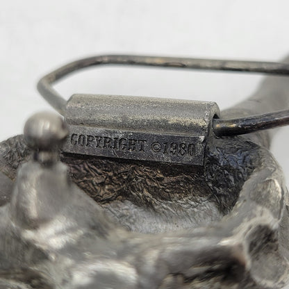 【中古品】【メンズ/レディース】 THE GREAT AMERICAN BUCKLE COMPANY グレートアメリカンバックル 496 c1980 BUFFALO SKULL BUCKLE バッファロースカル バックル USA製 208-260802-as-10-izu カラー：シルバー 万代Net店