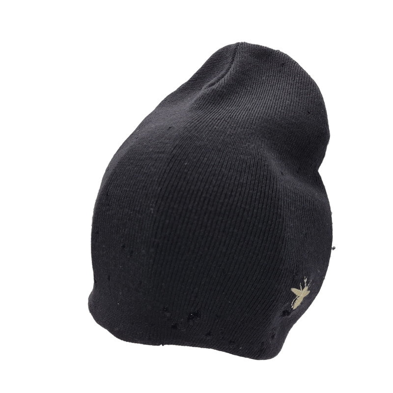 【現状渡し品】【メンズ/レディース】 DIOR HOMME ディオール・オム BEE BEANIE 3HH4094593 ビー ビーニー ニット帽 帽子 185-260731-ay-01-izu サイズ：F カラー：ブラック 万代Net店