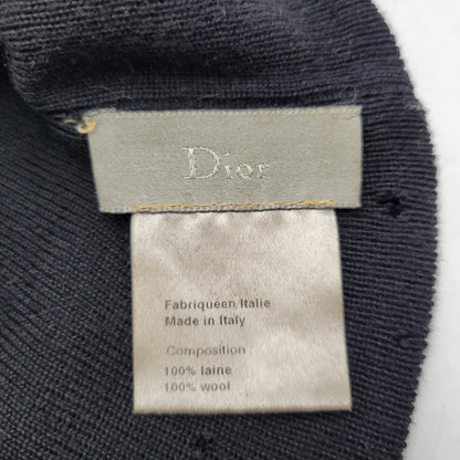 【現状渡し品】【メンズ/レディース】 DIOR HOMME ディオール・オム BEE BEANIE 3HH4094593 ビー ビーニー ニット帽 帽子 185-260731-ay-01-izu サイズ：F カラー：ブラック 万代Net店