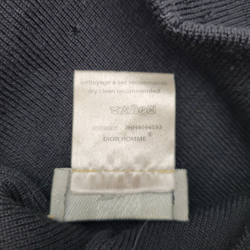 【現状渡し品】【メンズ/レディース】 DIOR HOMME ディオール・オム BEE BEANIE 3HH4094593 ビー ビーニー ニット帽 帽子 185-260731-ay-01-izu サイズ：F カラー：ブラック 万代Net店