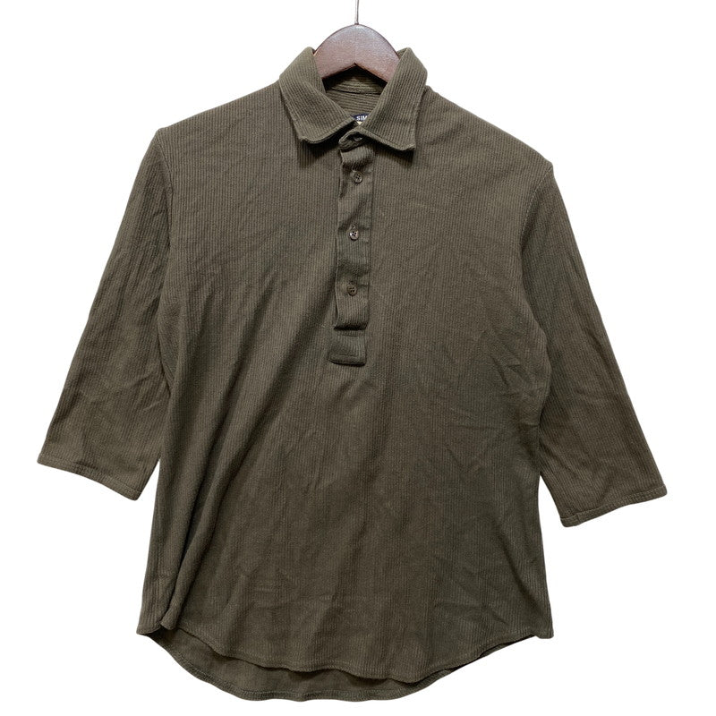 【中古品】【メンズ】 RAF SIMONS ラフシモンズ 90S COTTON SS POLO SHIRT コットン ショートスリーブ ポロ シャツ トップス 半袖 141-260730-cs-14-izu サイズ：46 カラー：ブラウン 万代Net店