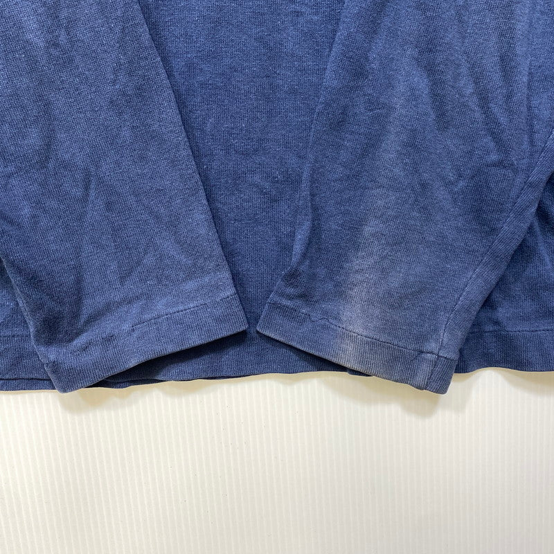 【現状渡し品】【メンズ】 COMME DES GARCONS HOMME コムデギャルソンオム HALFZIP LS TEE ハーフジップ ロングスリーブ Tシャツ トップス 長袖 140-260730-cs-13-izu サイズ：不明 カラー：ネイビー 万代Net店