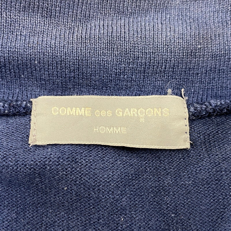 【現状渡し品】【メンズ】 COMME DES GARCONS HOMME コムデギャルソンオム HALFZIP LS TEE ハーフジップ ロングスリーブ Tシャツ トップス 長袖 140-260730-cs-13-izu サイズ：不明 カラー：ネイビー 万代Net店