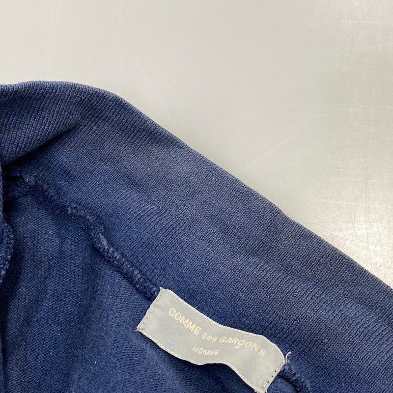 【現状渡し品】【メンズ】 COMME DES GARCONS HOMME コムデギャルソンオム HALFZIP LS TEE ハーフジップ ロングスリーブ Tシャツ トップス 長袖 140-260730-cs-13-izu サイズ：不明 カラー：ネイビー 万代Net店