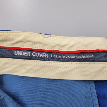 【中古品】【メンズ】 UNDERCOVER アンダーカバー ゲバラ期 98SS HALF PANTS ハーフ パンツ ボトムス ズボン 151-260731-cs-16-izu サイズ：M カラー：ブルー 万代Net店