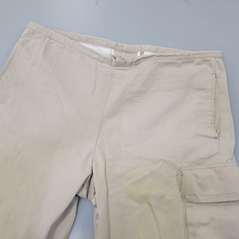 【現状渡し品】【メンズ】 HELMUT LANG ヘルムートラング 本人期 98-99 COTTON EASY CARGO PANTS コットン イージー カーゴ パンツ ボトムス ズボン 152-260731-cs-18-izu サイズ：46 カラー：ベージュ 万代Net店