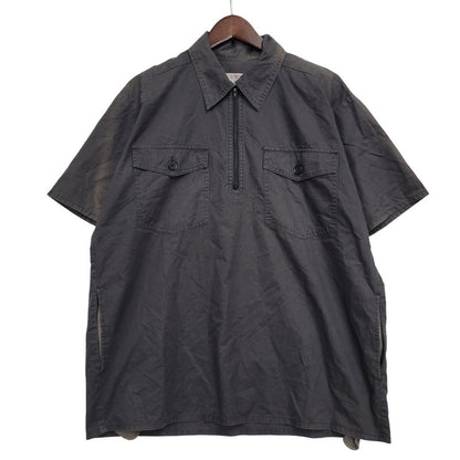 【現状渡し品】【メンズ】 UNDERCOVER アンダーカバー RELIEF期 レリーフ期 99SS HALF ZIP SS SHIRT ハーフ ジップ ショートスリーブ シャツ トップス 半袖 140-260731-cs-13-izu サイズ：M カラー：ブラック 万代Net店