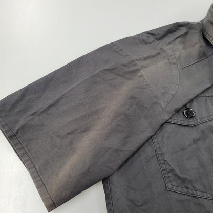 【現状渡し品】【メンズ】 UNDERCOVER アンダーカバー RELIEF期 レリーフ期 99SS HALF ZIP SS SHIRT ハーフ ジップ ショートスリーブ シャツ トップス 半袖 140-260731-cs-13-izu サイズ：M カラー：ブラック 万代Net店
