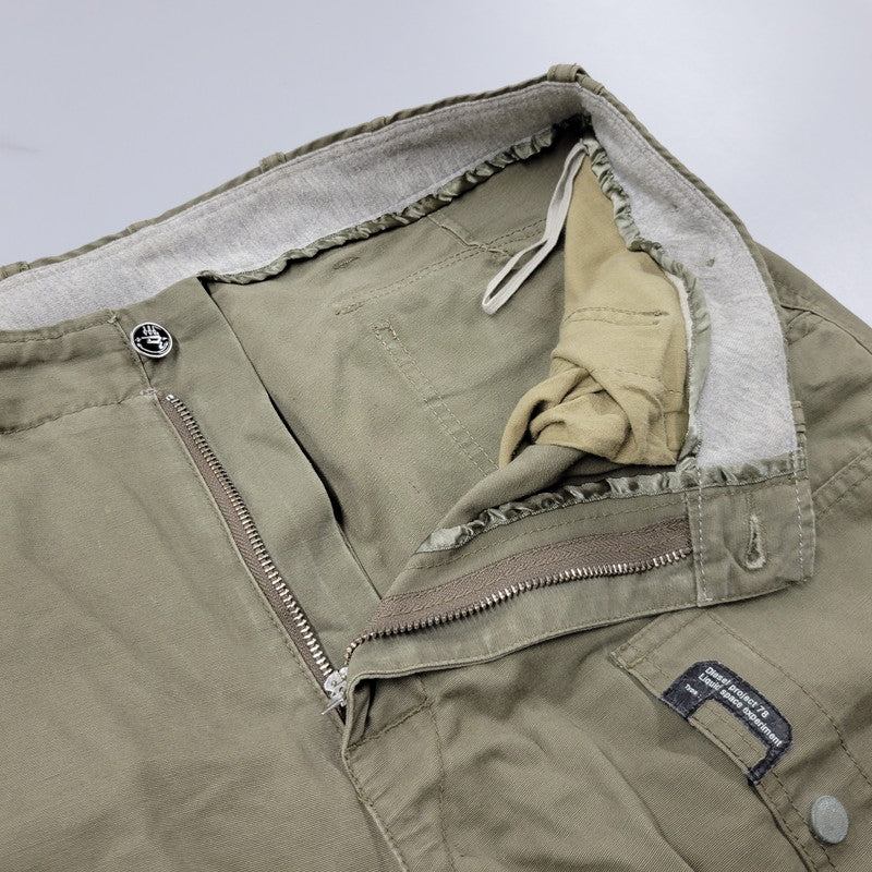 【中古品】【メンズ】 DIESEL ディーゼル PROJECT プロジェクト 78 LIQUID SPACE EXPERIMENT CARGO PANTS リキッド スペース エクスペリメント カーゴ パンツ ズボン ボトムス 152-260802-ya-07-izu サイズ：31 カラー：カーキ 万代Net店
