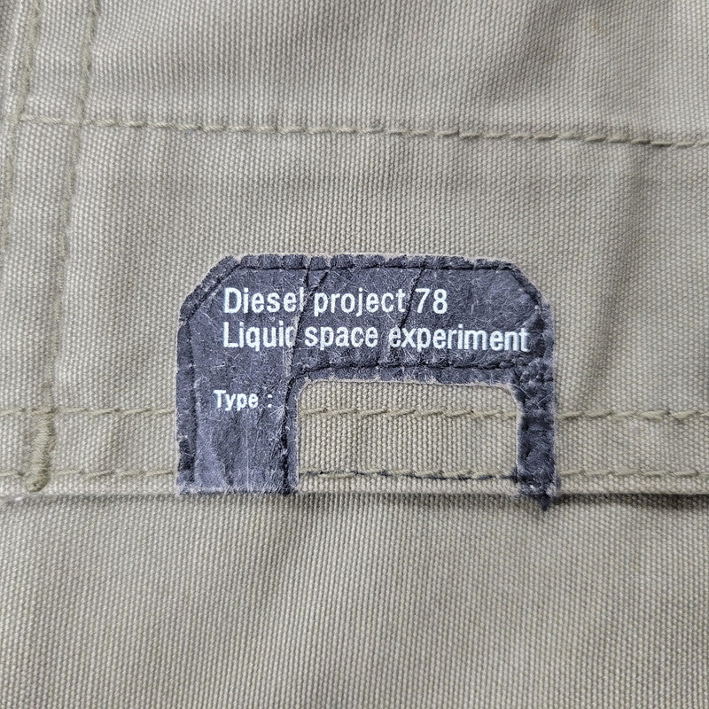 【中古品】【メンズ】 DIESEL ディーゼル PROJECT プロジェクト 78 LIQUID SPACE EXPERIMENT CARGO PANTS リキッド スペース エクスペリメント カーゴ パンツ ズボン ボトムス 152-260802-ya-07-izu サイズ：31 カラー：カーキ 万代Net店