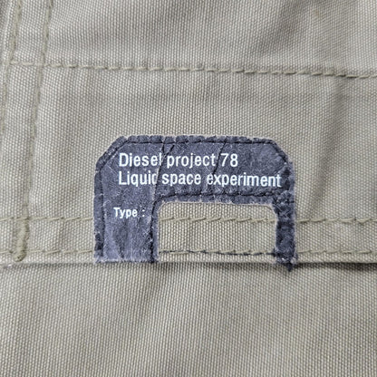 【中古品】【メンズ】 DIESEL ディーゼル PROJECT プロジェクト 78 LIQUID SPACE EXPERIMENT CARGO PANTS リキッド スペース エクスペリメント カーゴ パンツ ズボン ボトムス 152-260802-ya-07-izu サイズ：31 カラー：カーキ 万代Net店