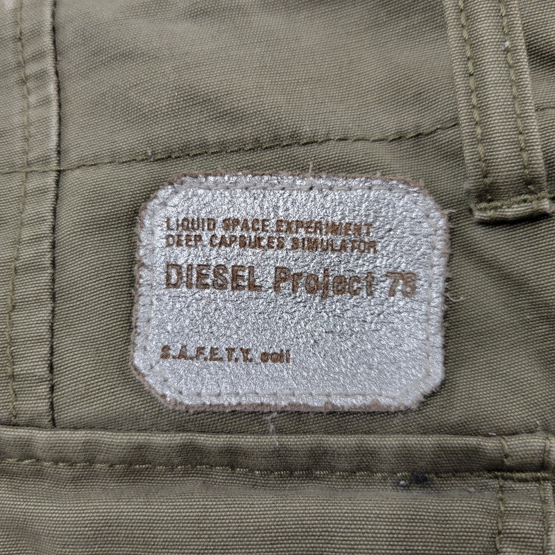 【中古品】【メンズ】 DIESEL ディーゼル PROJECT プロジェクト 78 LIQUID SPACE EXPERIMENT CARGO PANTS リキッド スペース エクスペリメント カーゴ パンツ ズボン ボトムス 152-260802-ya-07-izu サイズ：31 カラー：カーキ 万代Net店
