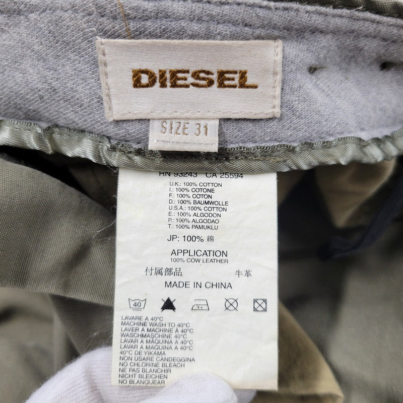 【中古品】【メンズ】 DIESEL ディーゼル PROJECT プロジェクト 78 LIQUID SPACE EXPERIMENT CARGO PANTS リキッド スペース エクスペリメント カーゴ パンツ ズボン ボトムス 152-260802-ya-07-izu サイズ：31 カラー：カーキ 万代Net店
