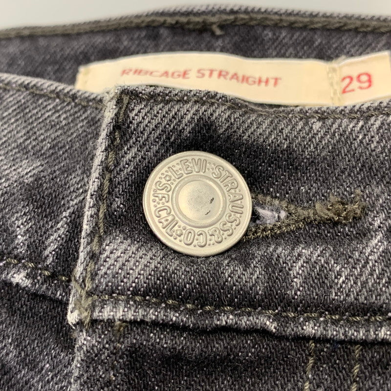 【中古品】【メンズ】 LEVI'S PREMIUM リーバイス プレミアム RIBCAGE STRAIGHT DENIM PANTS PC9-72693-0037 ストレート デニムパンツ ジーンズ ズボン ボトムス 158-260731-ay-06-izu サイズ：29×27 カラー：ブラック 万代Net店