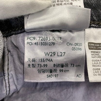 【中古品】【メンズ】 LEVI'S PREMIUM リーバイス プレミアム RIBCAGE STRAIGHT DENIM PANTS PC9-72693-0037 ストレート デニムパンツ ジーンズ ズボン ボトムス 158-260731-ay-06-izu サイズ：29×27 カラー：ブラック 万代Net店