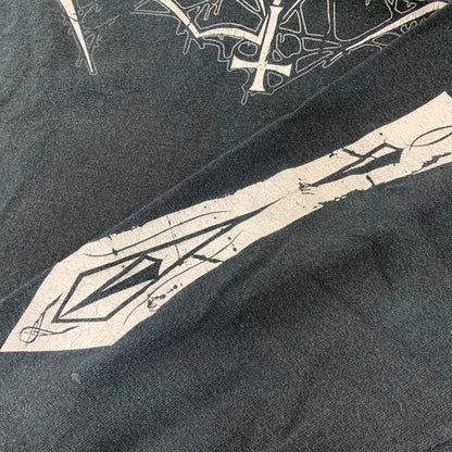 【中古品】【メンズ】 GILDAN ギルダン FOO FIGHTERS UK TOUR 2005 LS TEE ロングスリーブ Tシャツ 長袖 トップス 146-260731-ay-08-izu サイズ：M カラー：ブラック 万代Net店