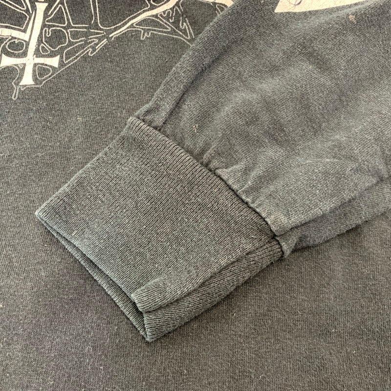 【中古品】【メンズ】 GILDAN ギルダン FOO FIGHTERS UK TOUR 2005 LS TEE ロングスリーブ Tシャツ 長袖 トップス 146-260731-ay-08-izu サイズ：M カラー：ブラック 万代Net店