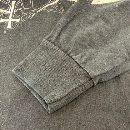 【中古品】【メンズ】 GILDAN ギルダン FOO FIGHTERS UK TOUR 2005 LS TEE ロングスリーブ Tシャツ 長袖 トップス 146-260731-ay-08-izu サイズ：M カラー：ブラック 万代Net店