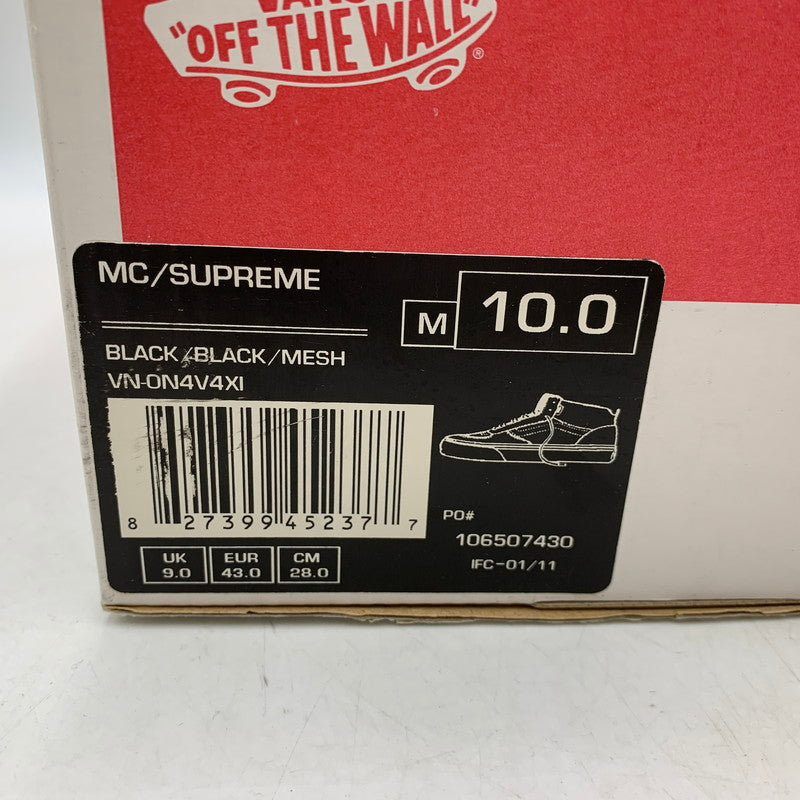 【現状渡し品】【メンズ】 SUPREME×VANS シュプリーム バンズ VN-0N4V4XI MIKE CARROLL HIGH マイク キャロル ハイ スニーカー シューズ 靴 162-260730-cs-04-izu サイズ：28.0cm カラー：ブラック 万代Net店